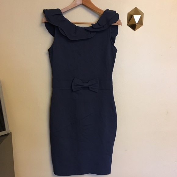 red valentino navy dress